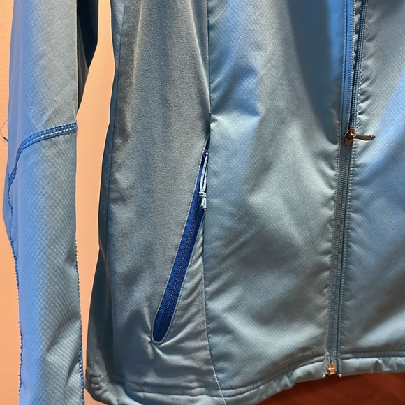 Columbia Light Blue Full-Zip Hooded Jacket size medium - Picture 6 of 14